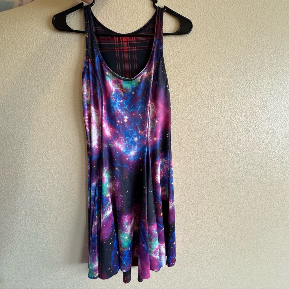 Black Milk GALAXY SUPERNOVA VS TARTAN PUNK INSIDE OUT DRESS